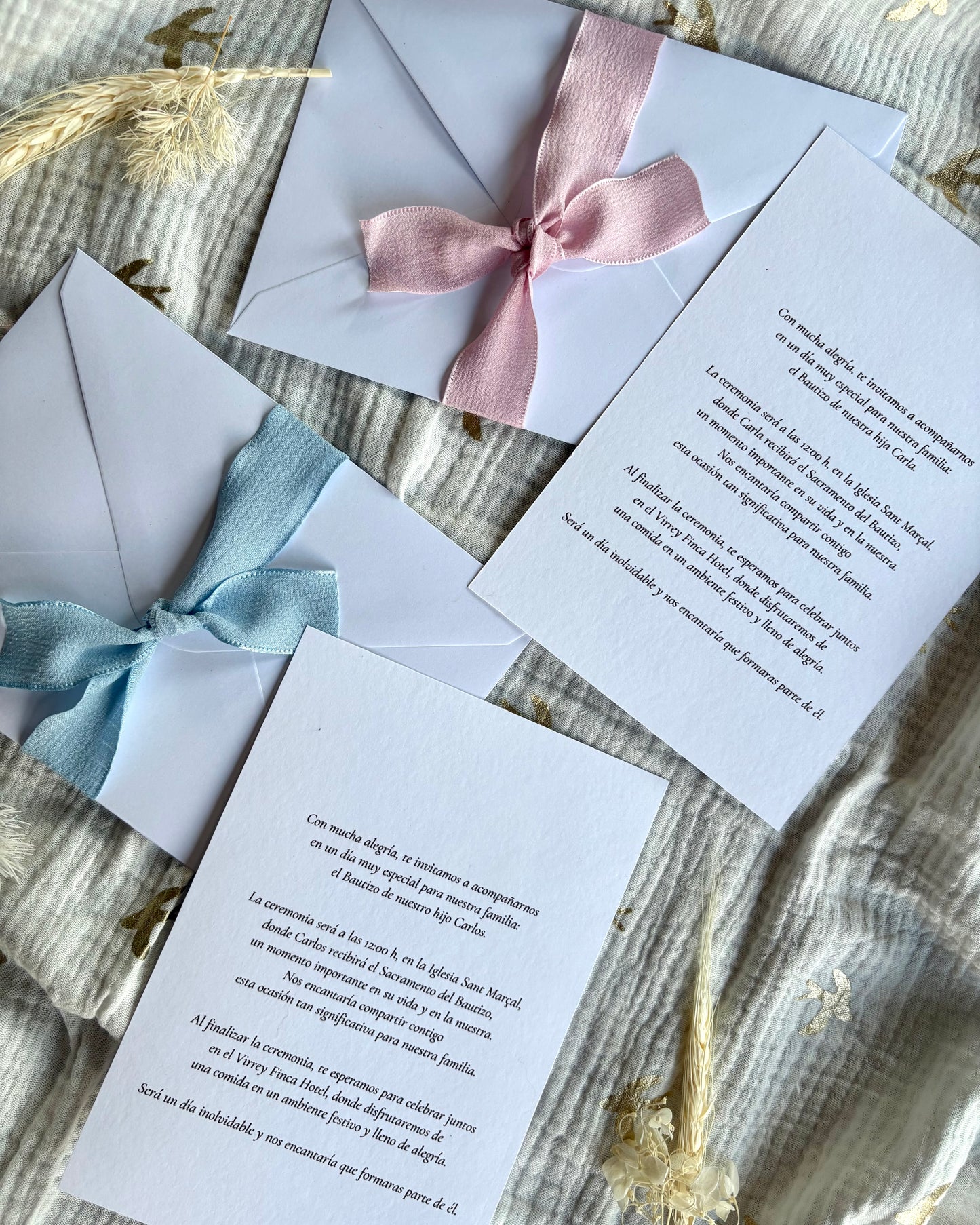 Invitación Bautizo “Angelitos”