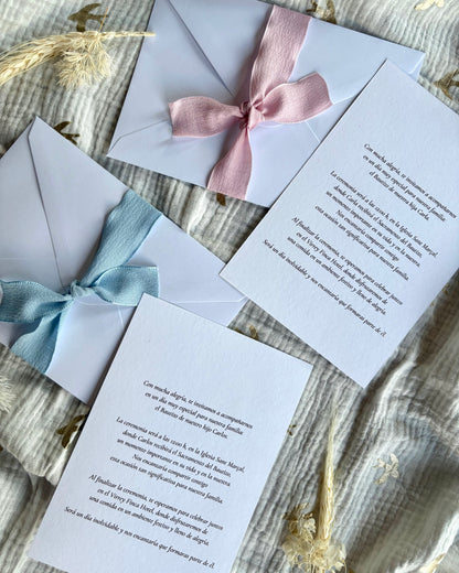 Invitación Bautizo “Angelitos”