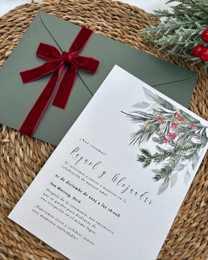 Invitación Boda “Navidad”