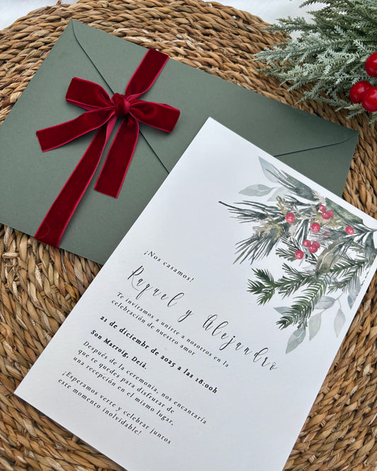 Invitación Boda “Navidad”