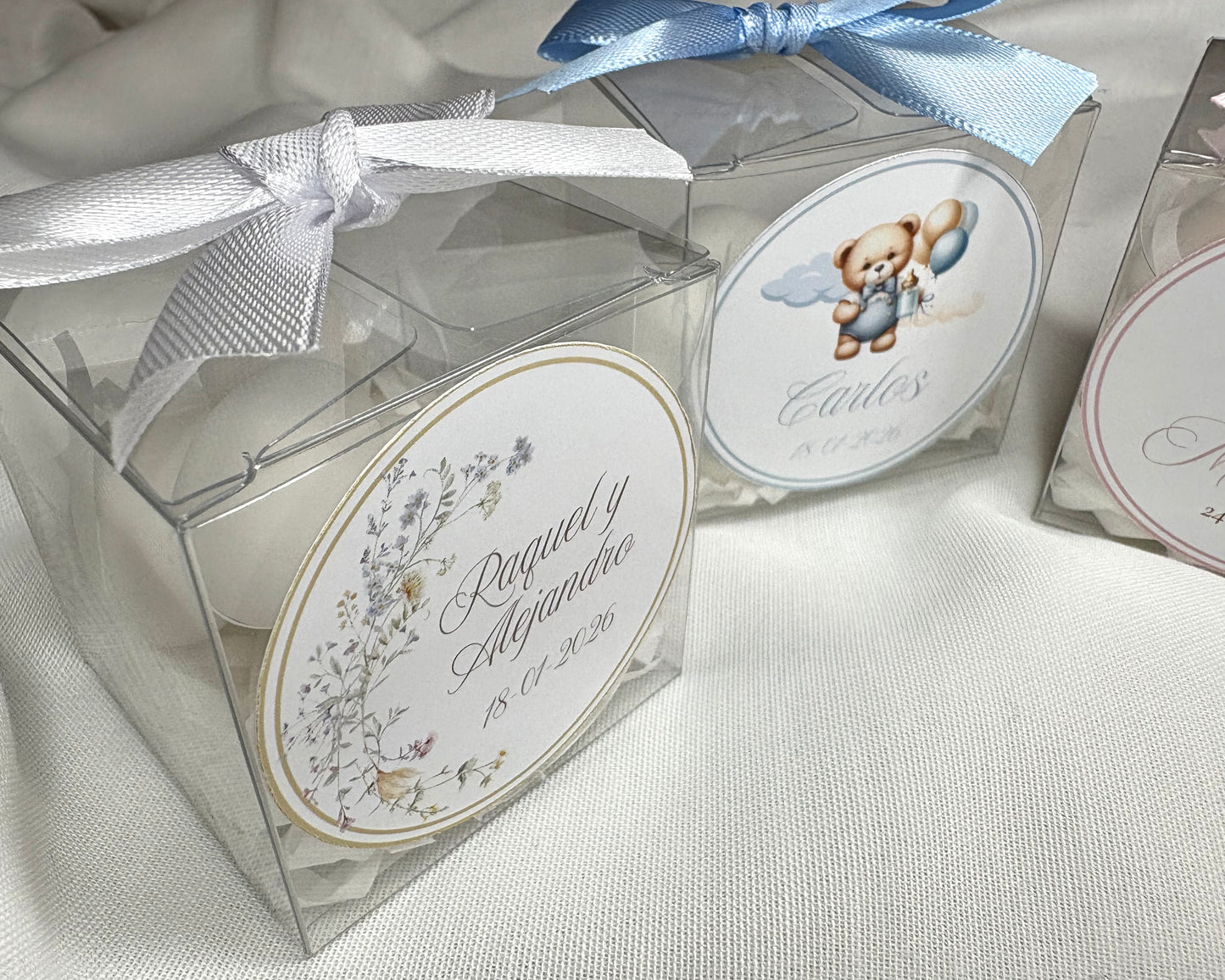 Cajitas con peladillas