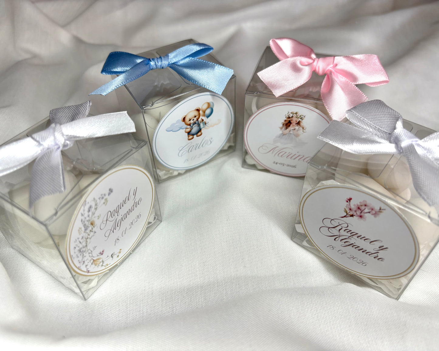 Cajitas con peladillas