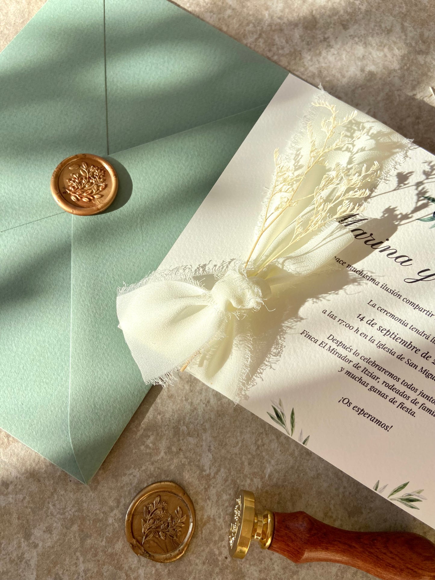 Invitación “Verde Olivo”