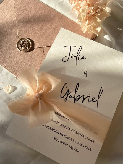 Invitación Boda “Aura Nude”