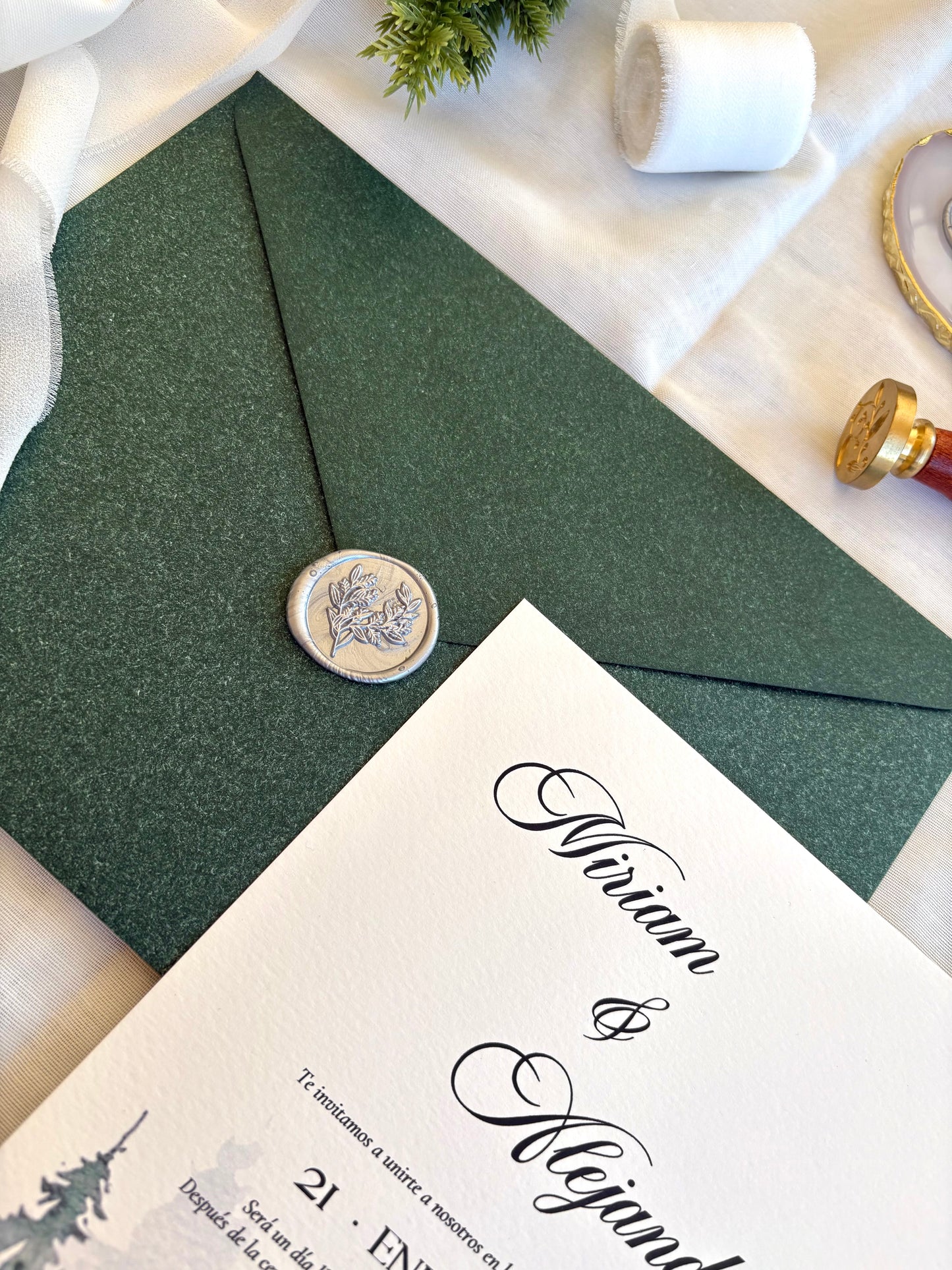 Invitación Boda “Bosque Invernal”