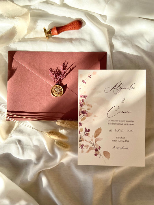 Invitación Boda “Armonía Otoñal”