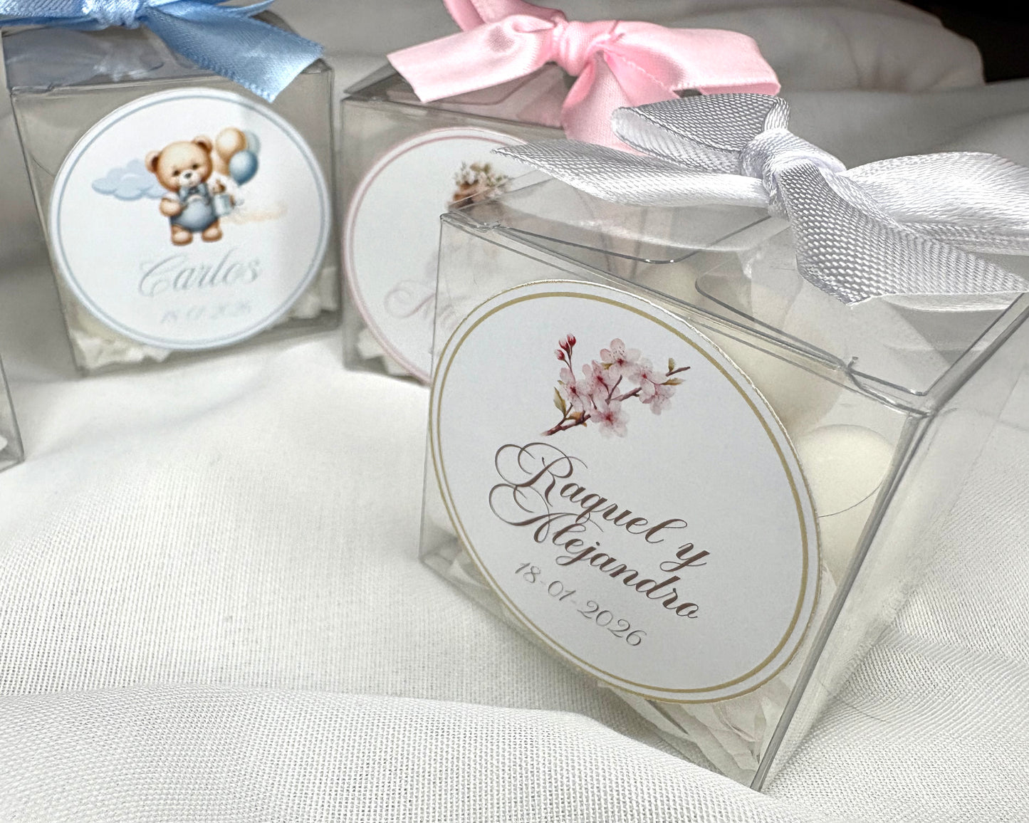 Cajitas con peladillas