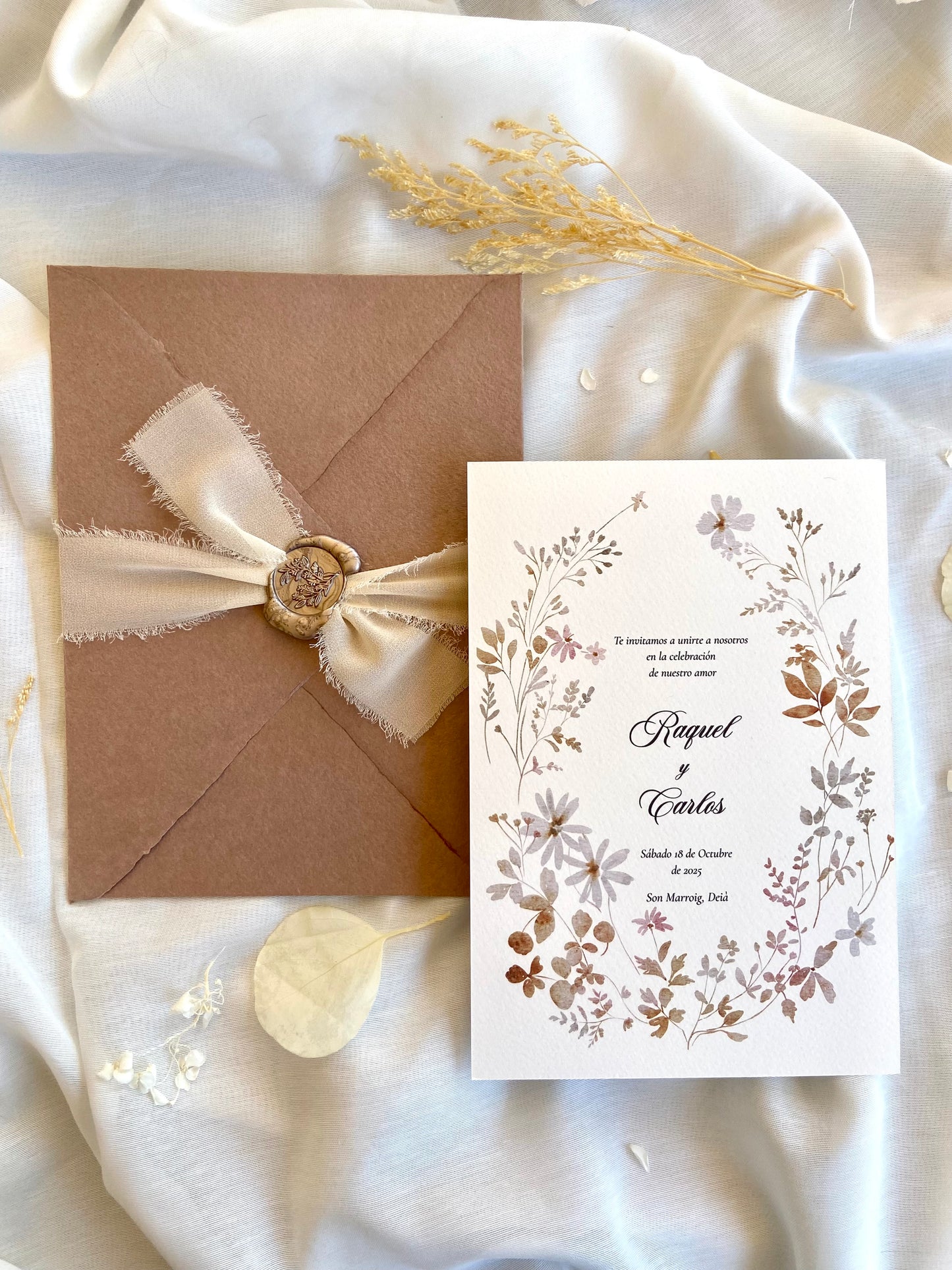 Invitación Boda ''Flor de Otoño''