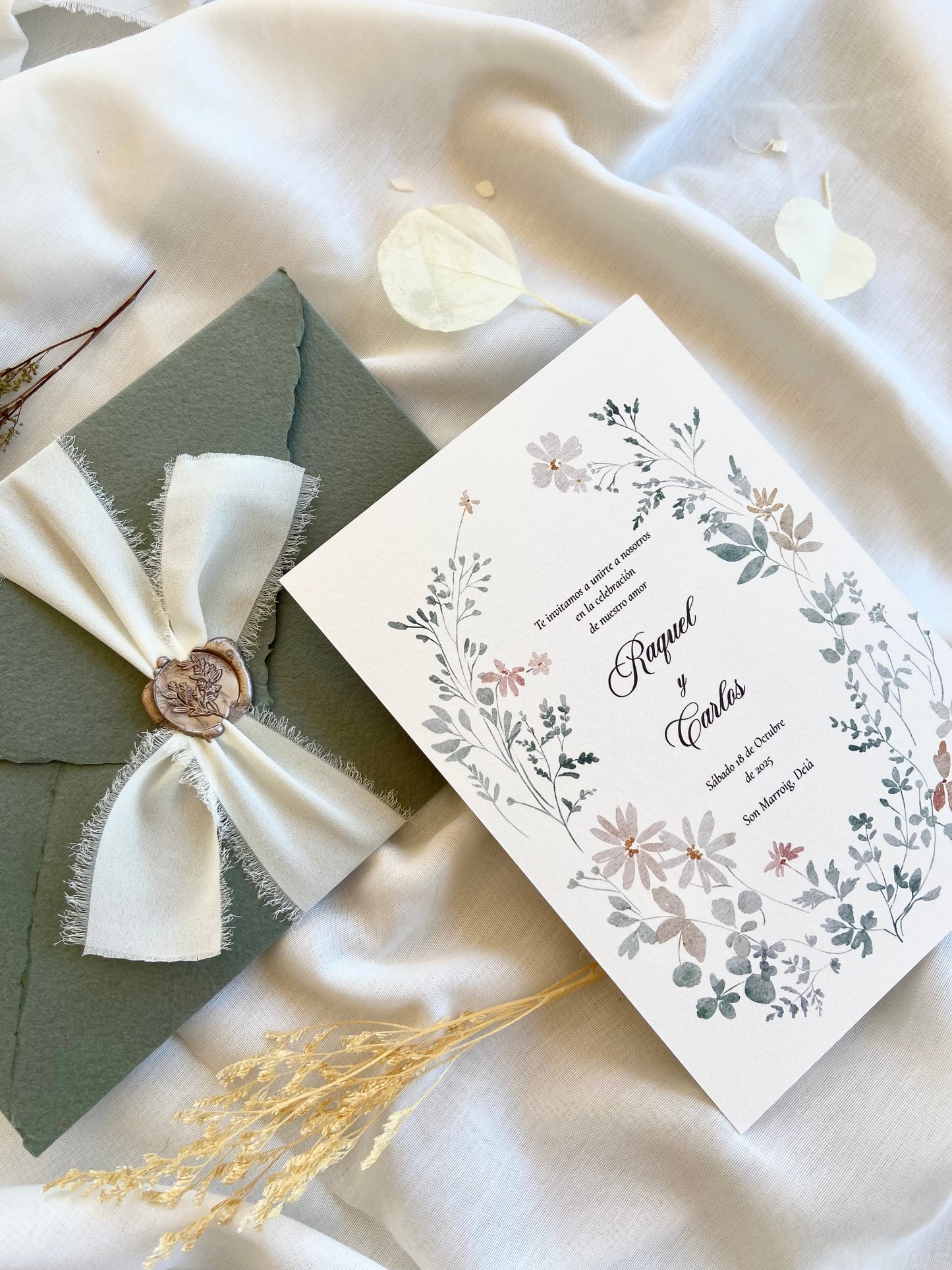 Invitación Boda ''Brisa Verde''