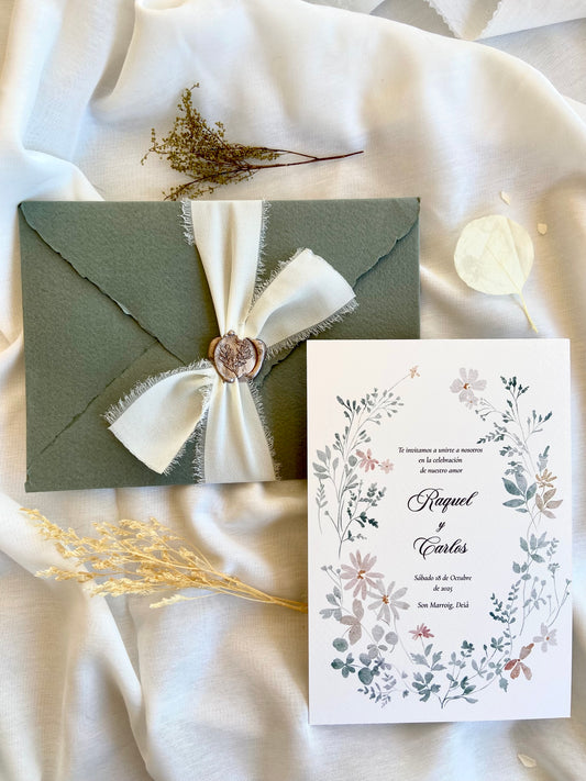 Invitación Boda ''Brisa Verde''