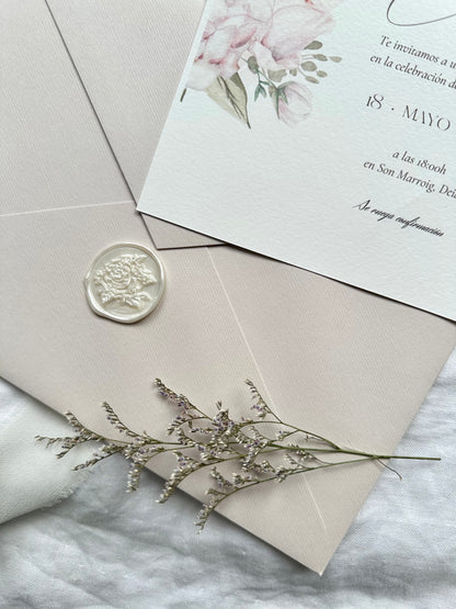 Invitación Boda ''Amanecer Rosa''