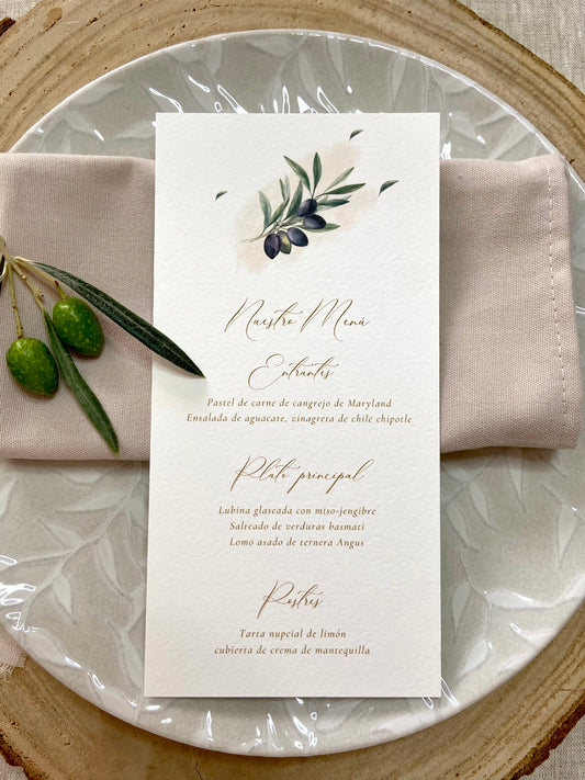 Menú Boda ''Olivo''