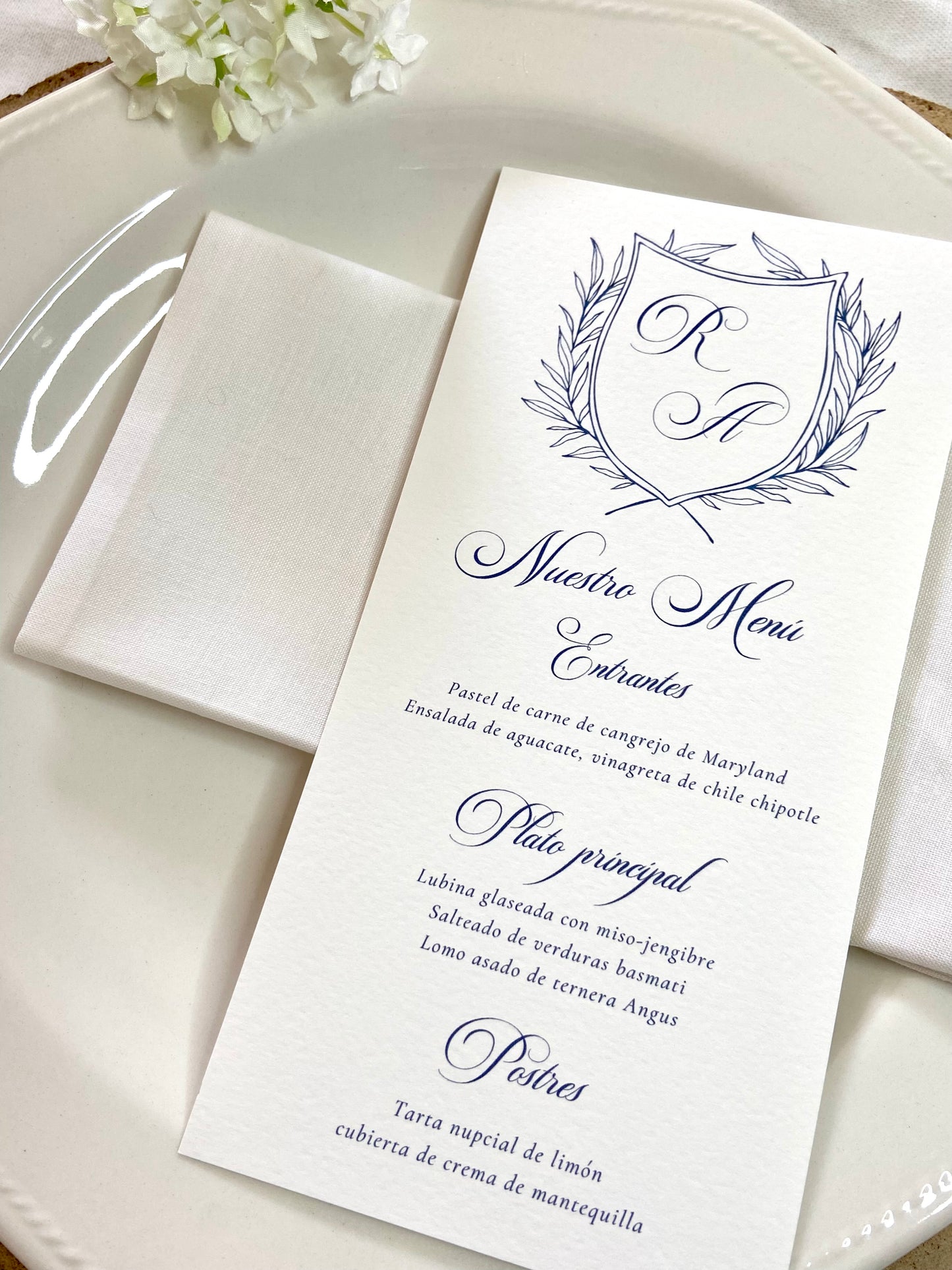 Menú Boda ''Escudo Elegante''