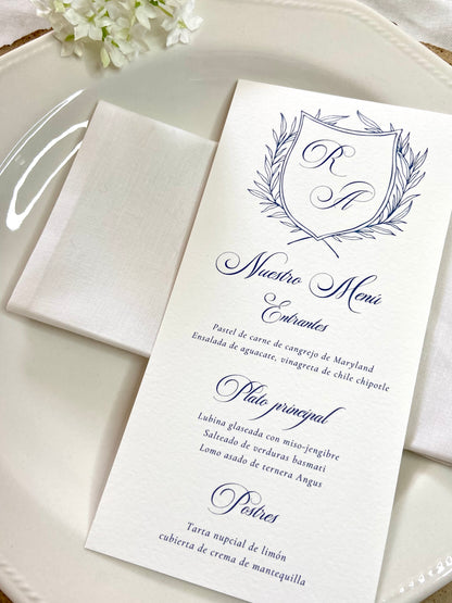 Menú Boda ''Escudo Elegante''