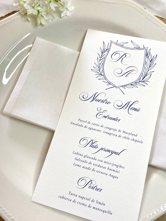 Menú Boda ''Escudo Elegante''