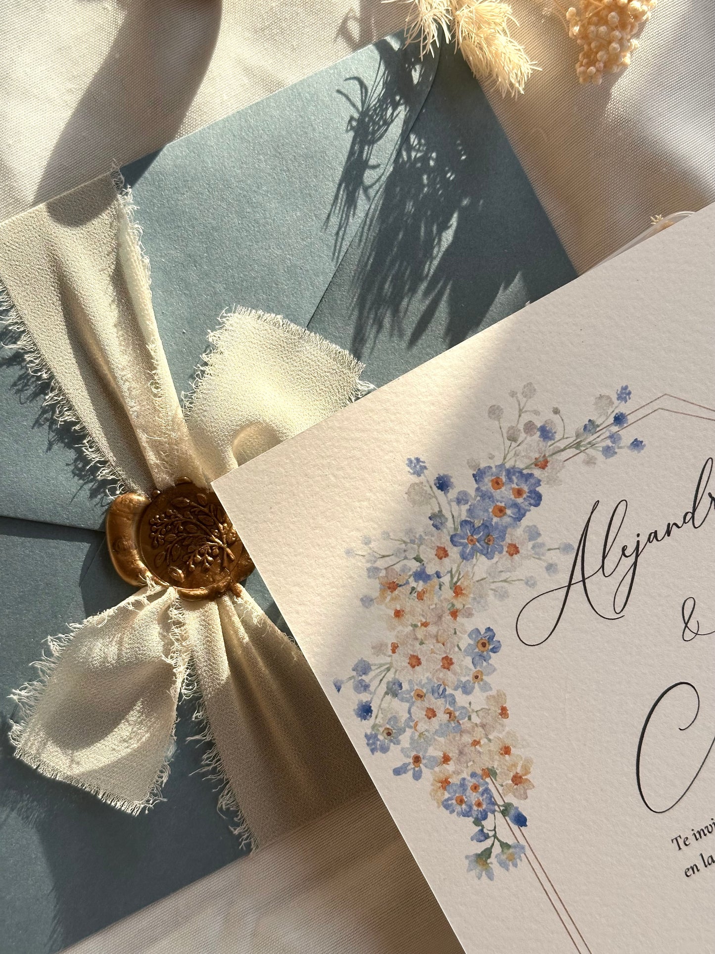 Invitación Boda ''Floral Blue''