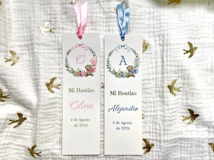 Marcapaginas Bautizo ''Corona Osito''