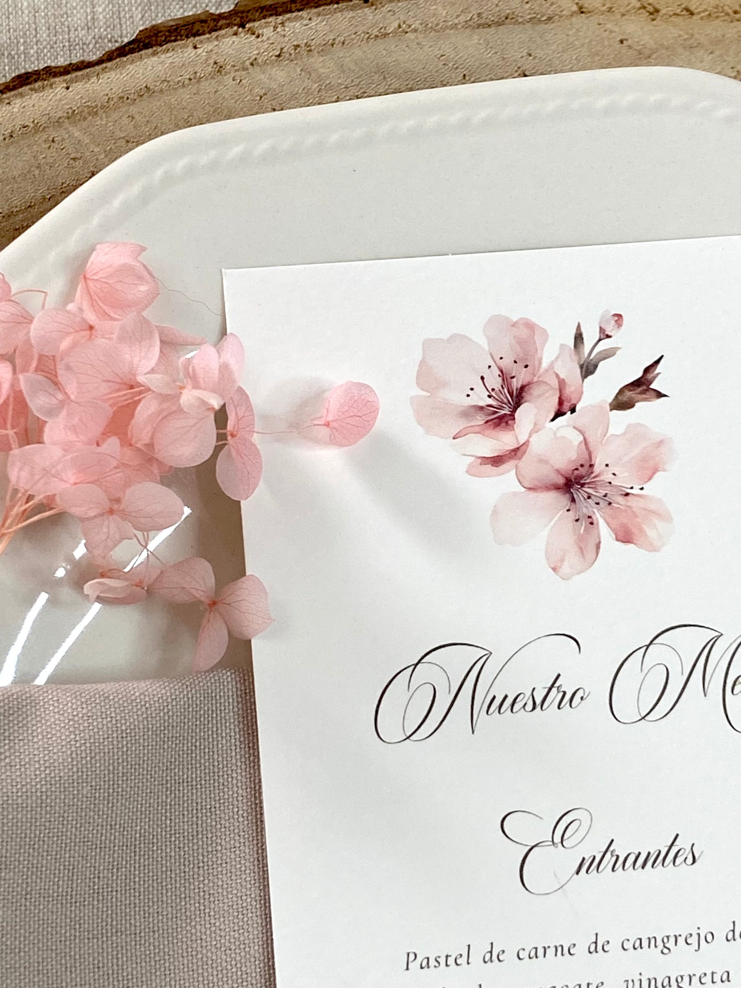 Menú Boda ''Flor Sakura''