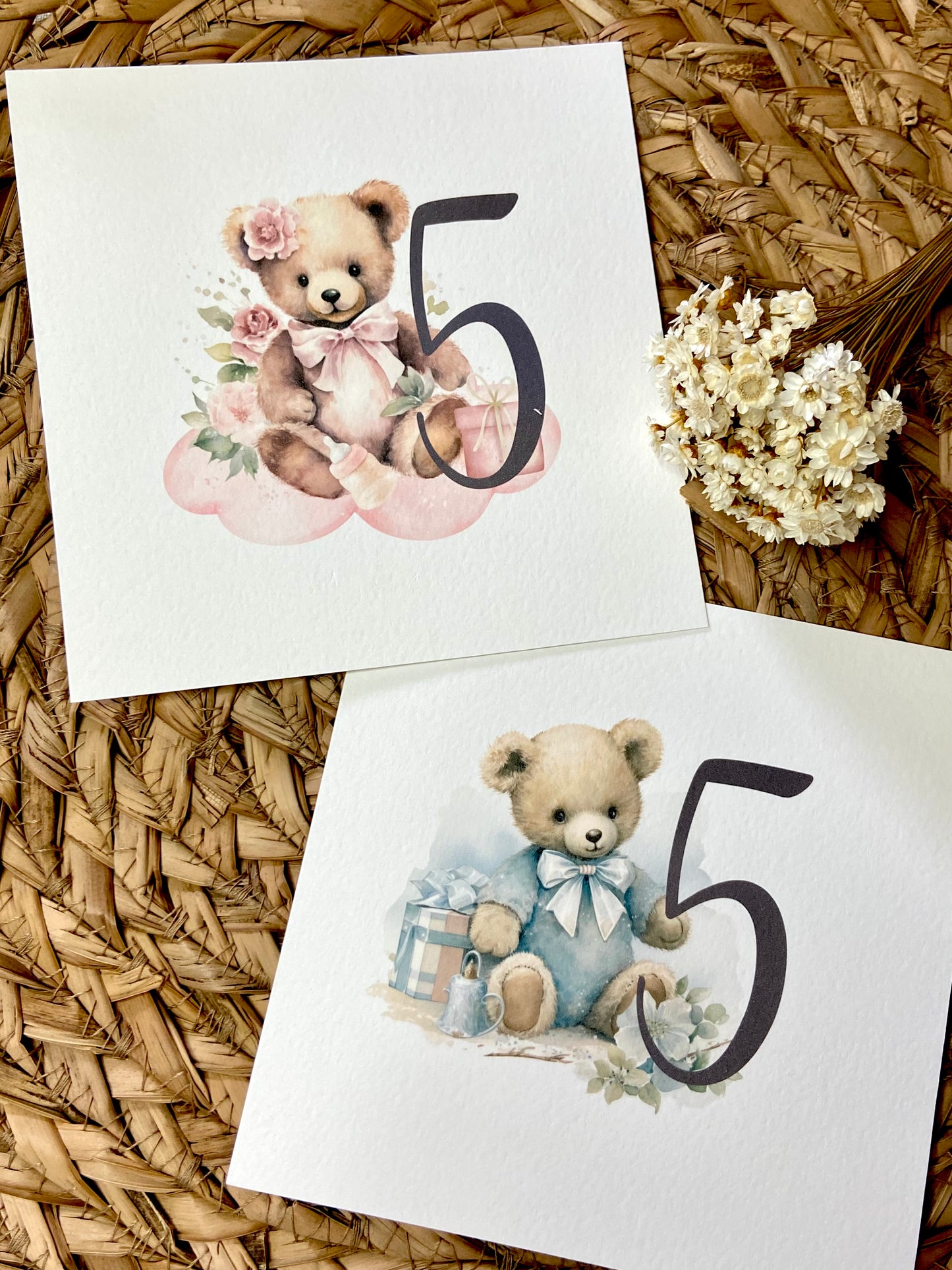 Mesero Bautizo ''Osito Vintage''