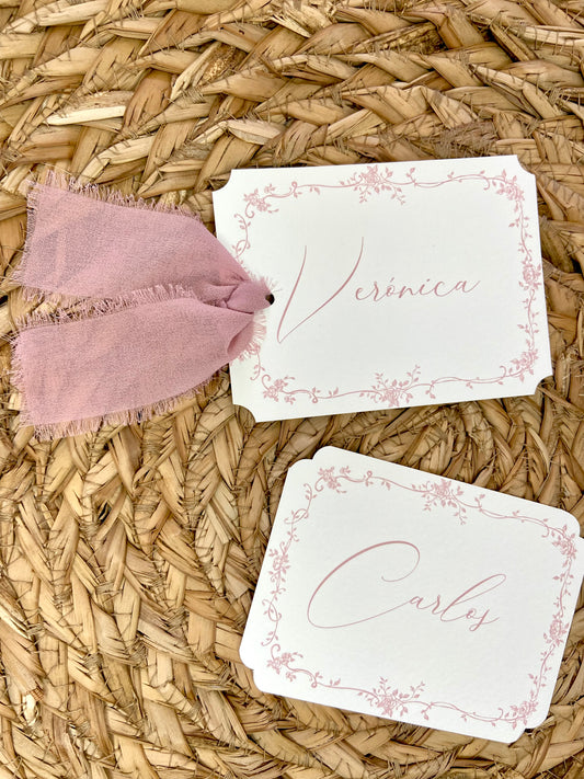 Marcasitios Boda ''Rosa Vintage''