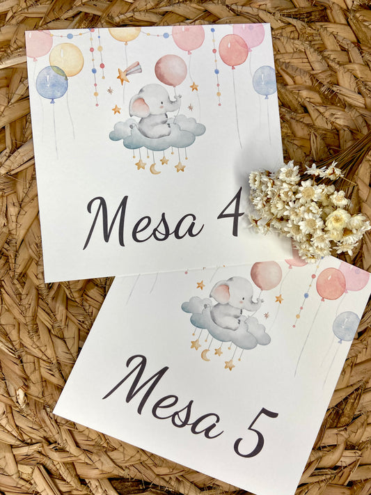 Mesero Bautizo ''Elefante Globos''