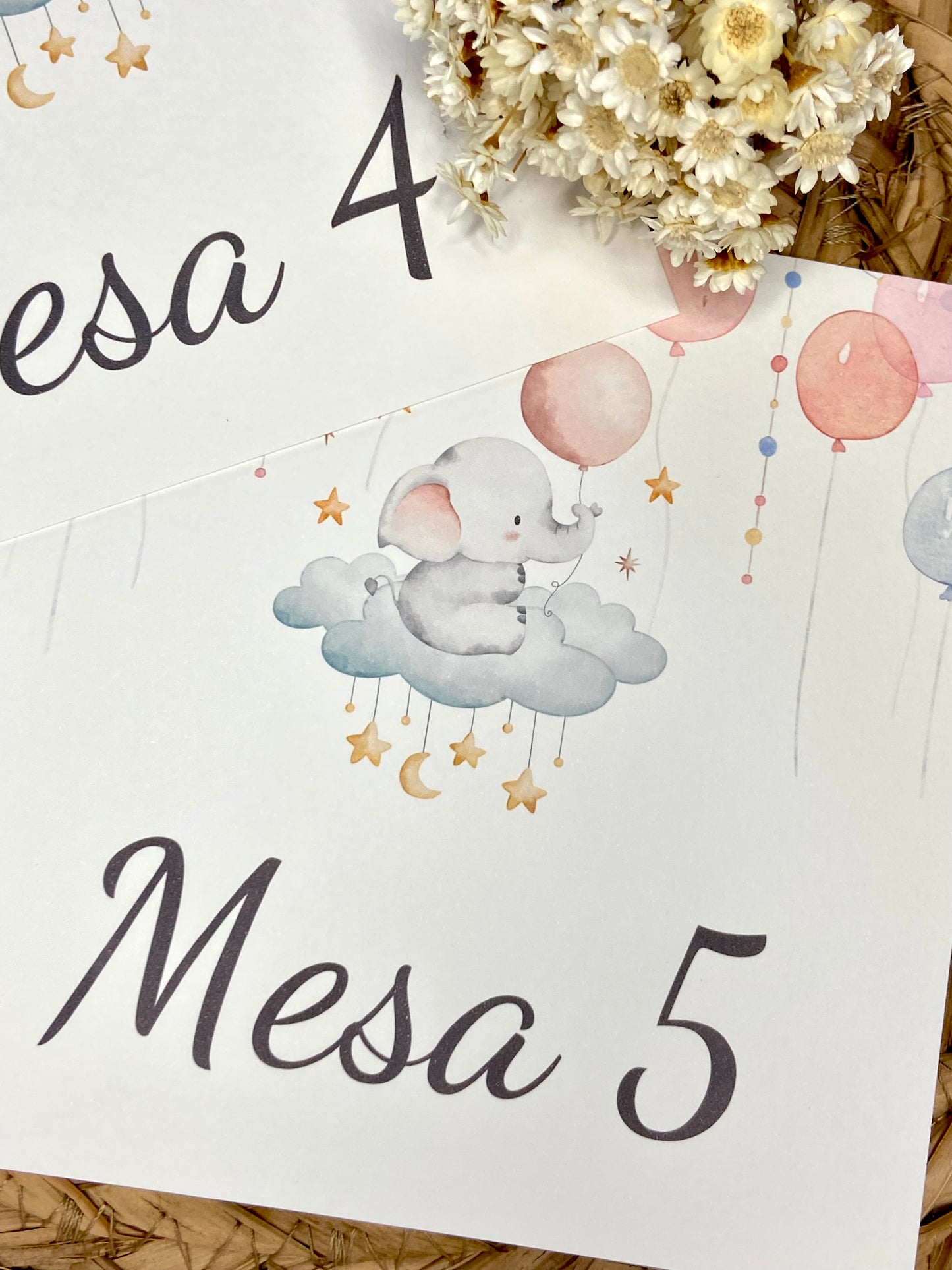 Mesero Bautizo ''Elefante Globos''