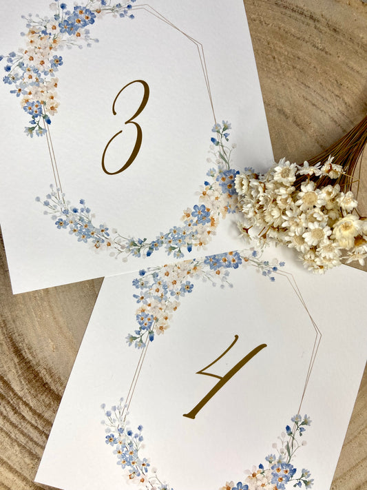 Mesero Boda ''Floral Blue''
