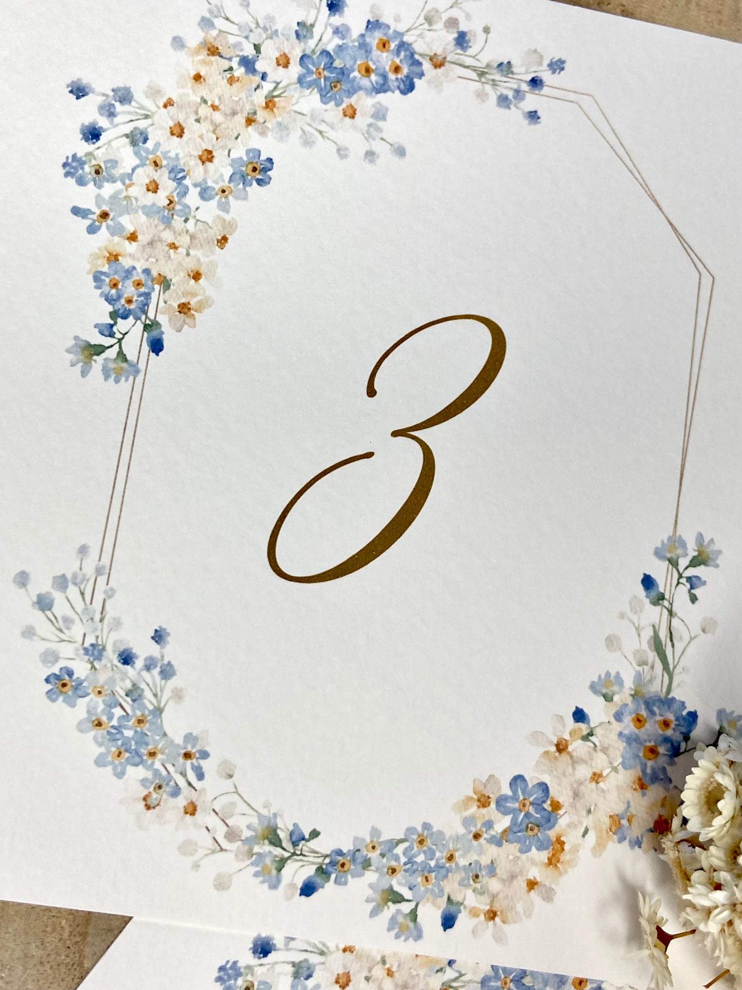 Mesero Boda ''Floral Blue''