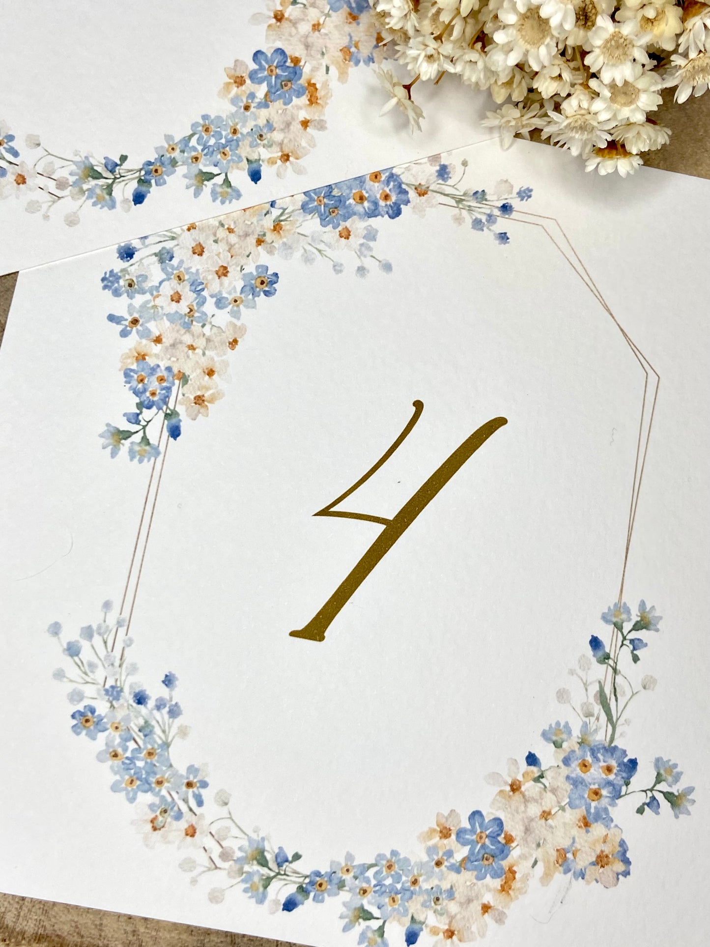 Mesero Boda ''Floral Blue''