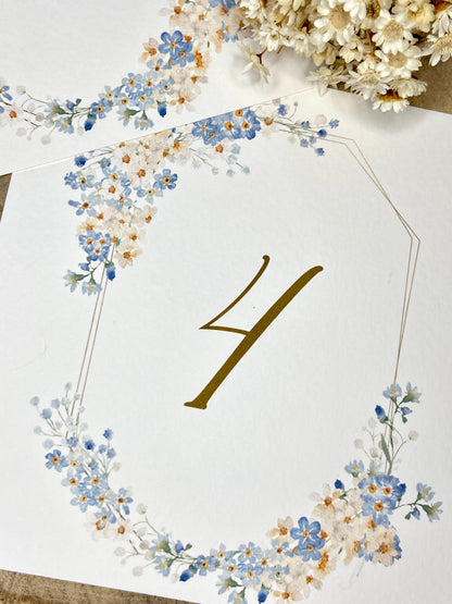 Mesero Boda ''Floral Blue''