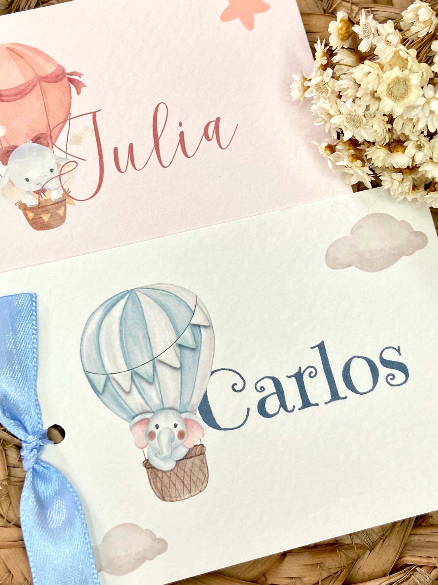 Marcasitios Bautizo "Elefantes Globo Aerostático"