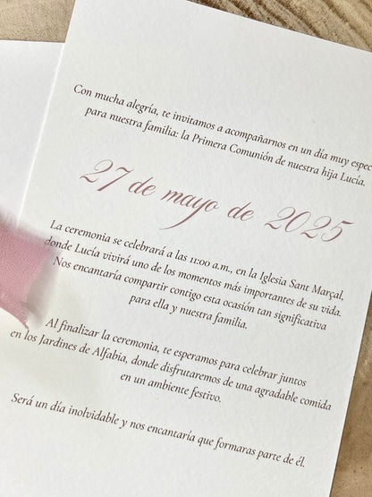 Invitación Comunión