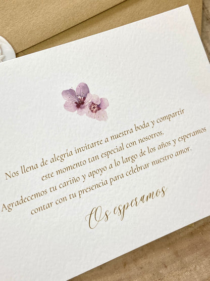 Tarjeta de Agradecimiento "Malva"