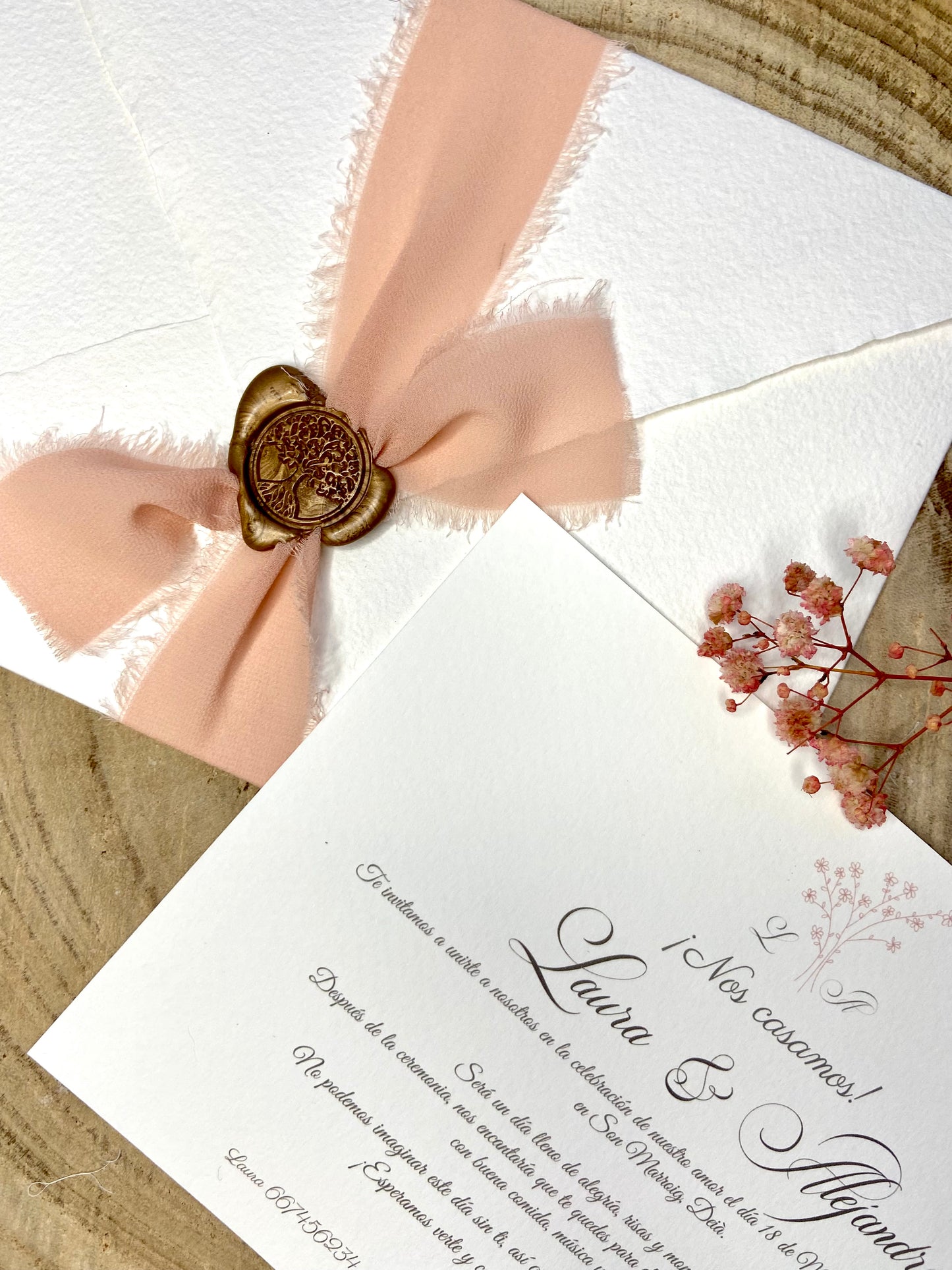 Invitación Boda ''Ramita Elegante''