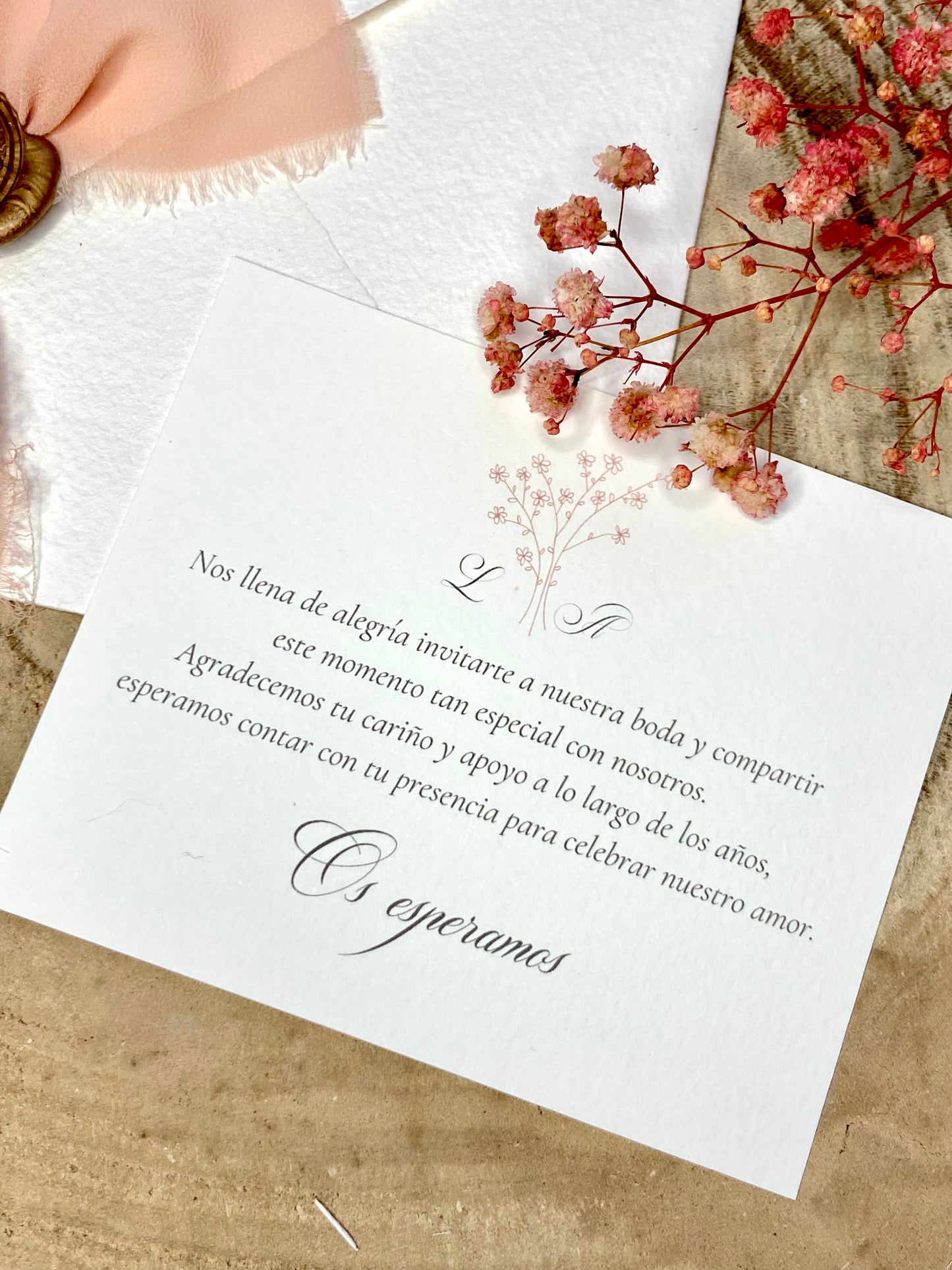 Invitación Boda ''Ramita Elegante''