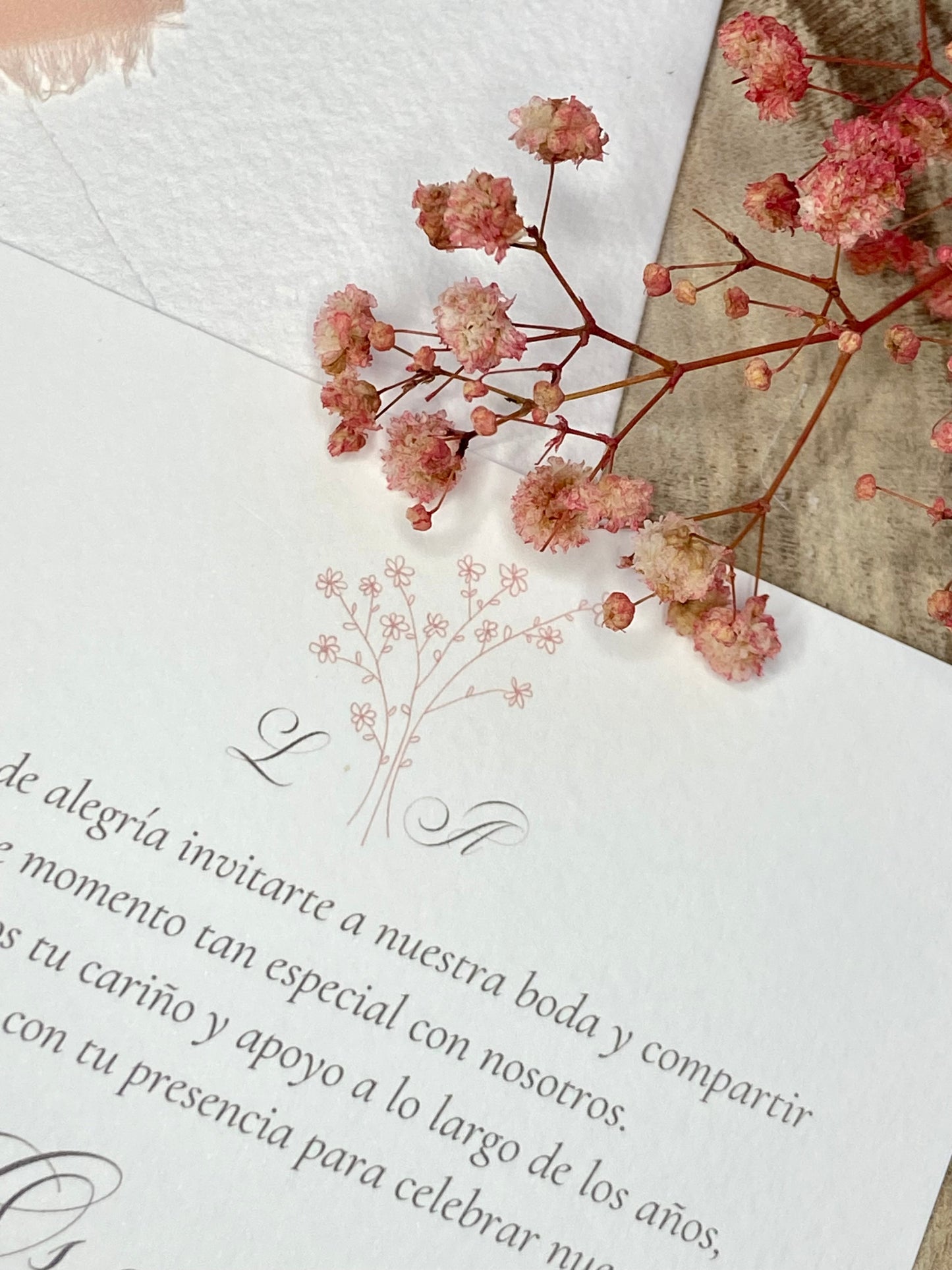 Invitación Boda ''Ramita Elegante''