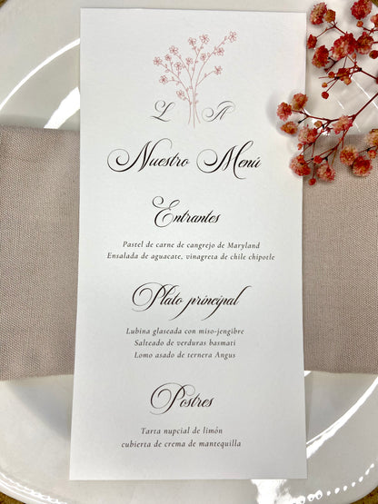 Menú Boda ''Ramita Elegante''