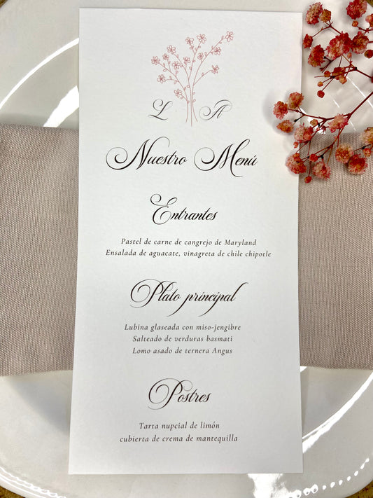 Menú Boda ''Ramita Elegante''