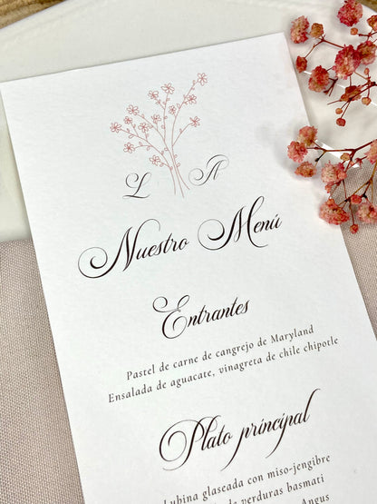 Menú Boda ''Ramita Elegante''