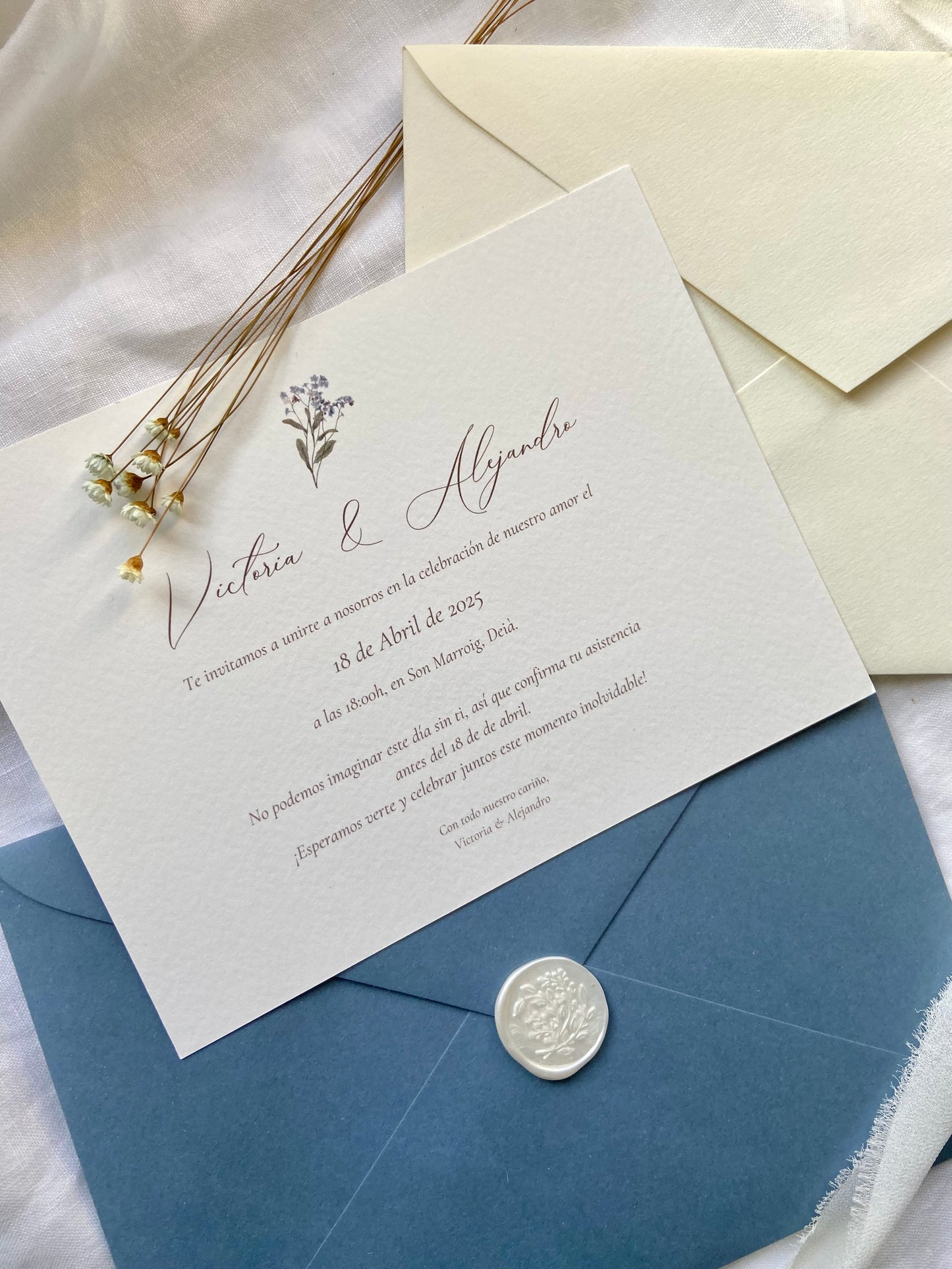 Invitación Boda ''Flor de Serenidad''