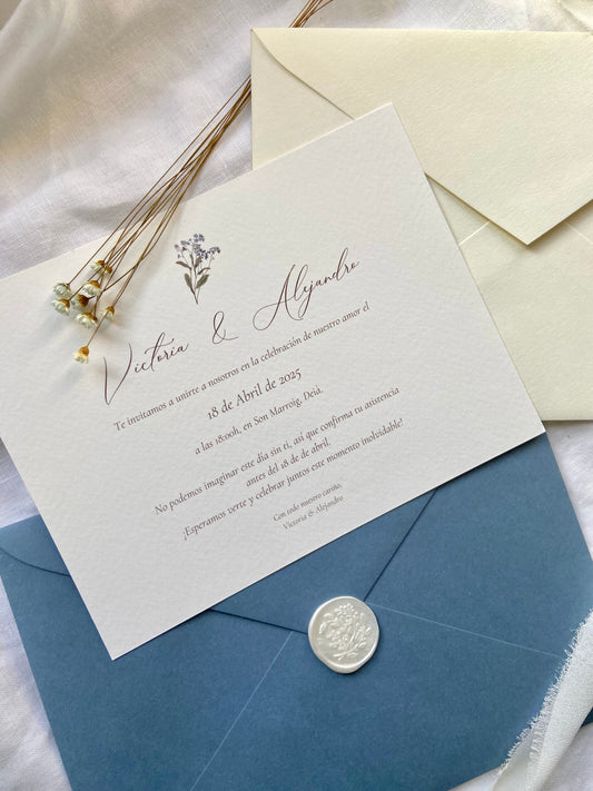 Invitación Boda ''Flor de Serenidad''