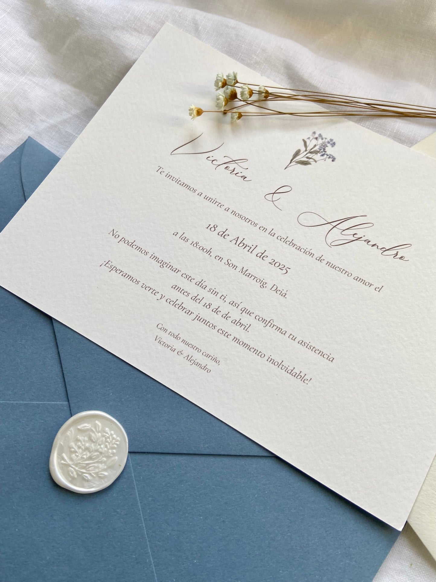 Invitación Boda ''Flor de Serenidad''