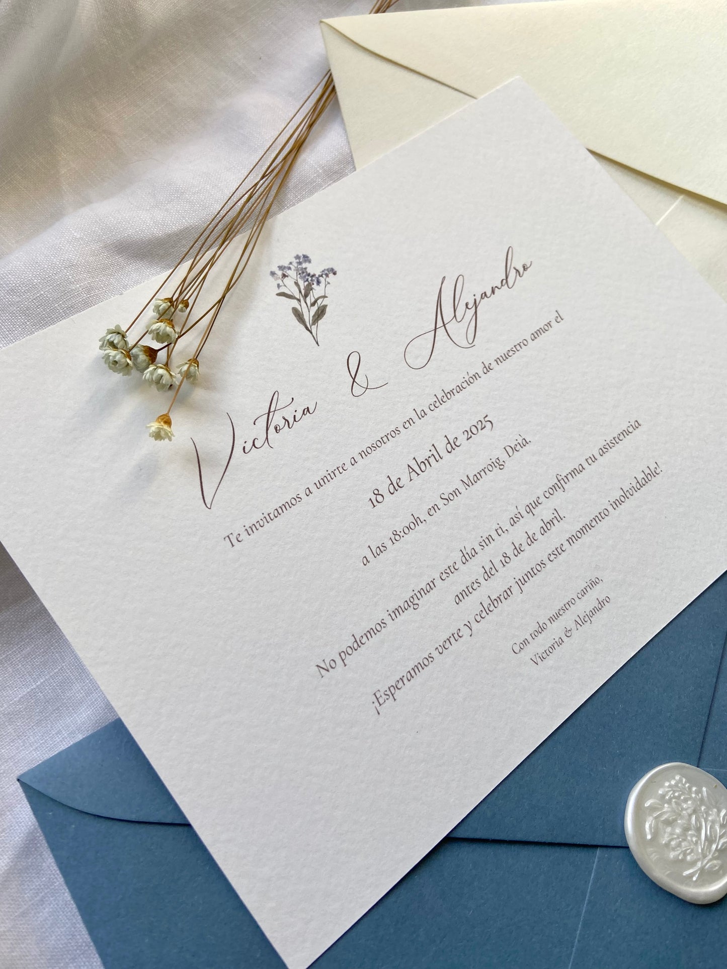 Invitación Boda ''Flor de Serenidad''