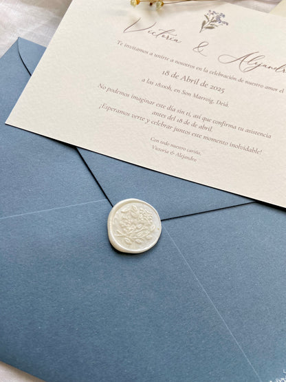 Invitación Boda ''Flor de Serenidad''