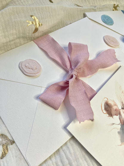 Invitación Bautizo ''Angelitos''