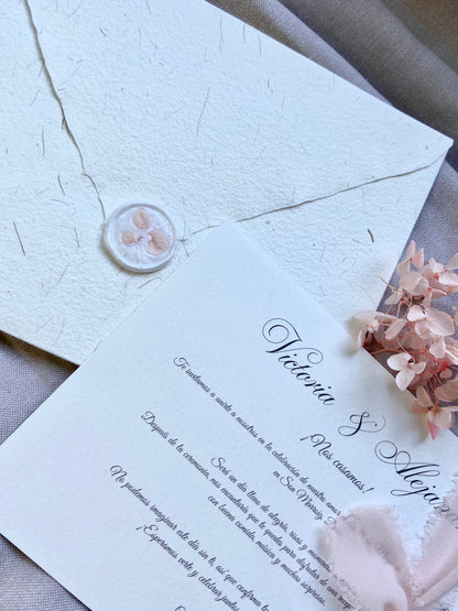 Invitación Boda ''Amor Rosado''