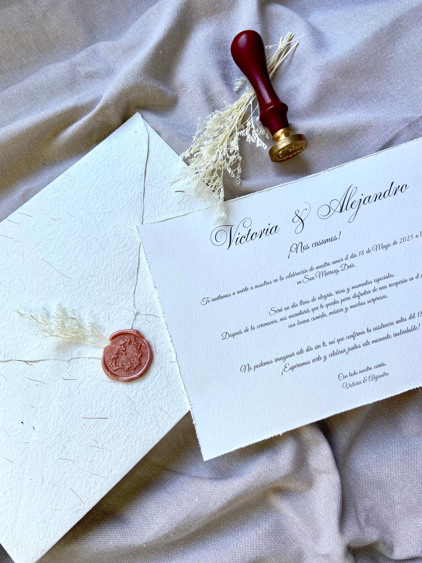Invitación Boda “Sello Clásico”