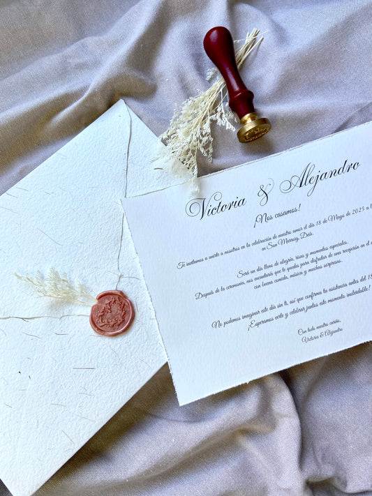 Invitación Boda “Sello Clásico”