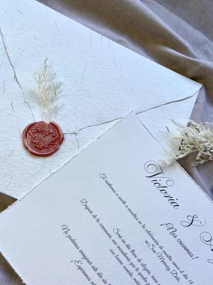 Invitación Boda “Sello Clásico”