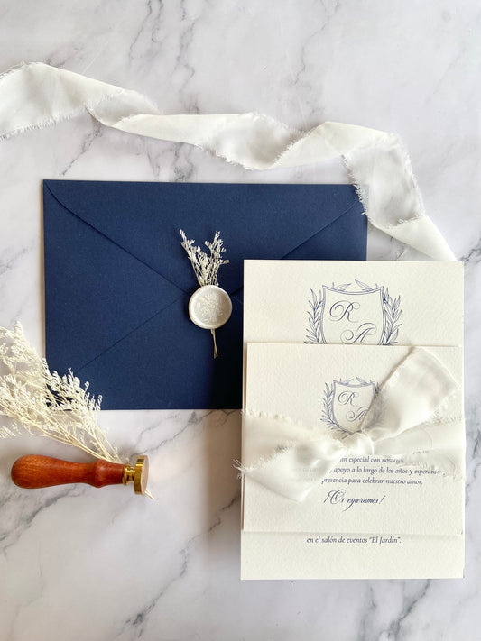 Invitación Boda ''Escudo Elegante''